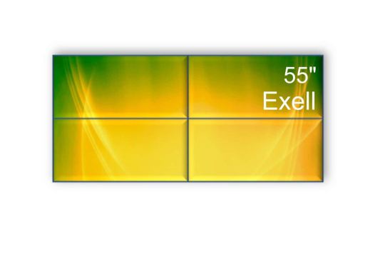 Изображение Видеостена 2x2 Exell 55" EXPD-WA55AB35